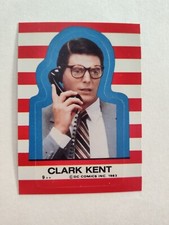 CLARK KENT 1983 TOPPS SUPERMAN III Sticker CARD #9