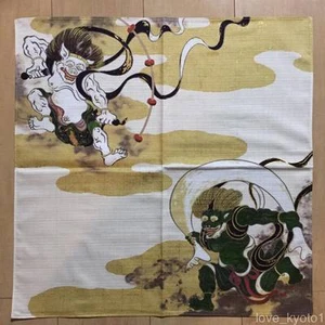 Japanisches Furoshiki Wickeltuch Fujin Raijin Wind- und Donnergott Kyoto - Bild 1 von 8