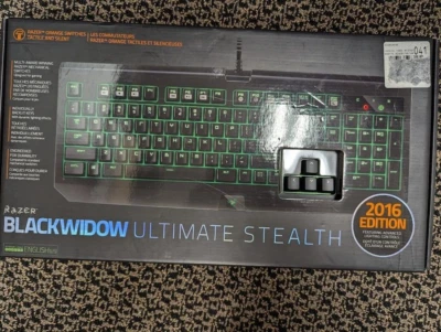 Razer BlackWidow Ultimate Stealth Backlit Mechanical Gaming Keyboard 2016 Ed - Image 1 of 4