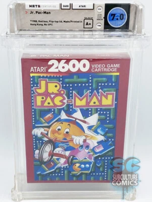 ATARI 2600 - JR. PAC-MAN - RED BOX - FACTORY SEALED - WATA 9.0 A++ - ATARI 1988 - Image 1 of 2