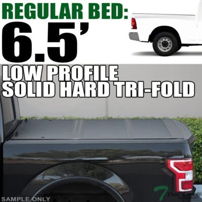 TLAPS For 2009-2018 Dodge Ram 6.4' Bed Low Profile Hard Tri Fold Tonneau Cover - Image 1 of 4