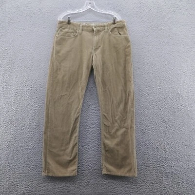Eddie Bauer Mens Straight Fit Corduroy Pants 35x30* Brown Mid Rise All Cotton - Image 1 of 4