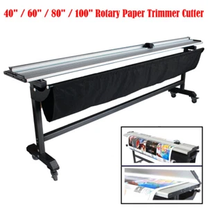 40"/60"/80"/100" Wide Large Format Rotary Paper Trimmer Cutter w/ Support Stand - Picture 1 of 11