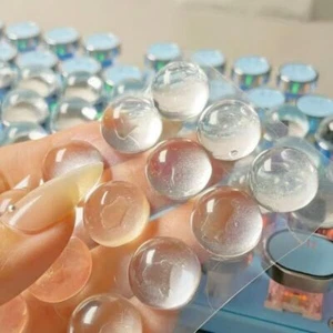 Silicone Nail Art Keyboard Sticker Hemispherical Long Nails Bubble Stickers - Afbeelding 1 van 12