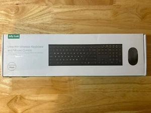 Jelly Comb Ultra-Slim Wireless Keyboard and Mouse Combo (Silver) 2.4GHz - Picture 1 of 9