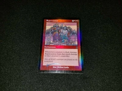 MTG 1x Urza's Destiny red rare MP FOIL Repercussion - ships w/ tracking - Image 1 of 2