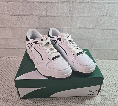 Scarpe sneakers sportive Puma Slipstream stringate uomo bianco nero 38854901 quasi nuove