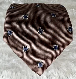 Franck Namani Tie Brown Necktie 100% Silk. Made in Italy - Picture 1 of 6