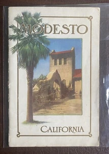 1916 MODESTO CA - beautiful illustrated tourist guide “Auto Gateway to Yosemite” - Picture 1 of 11