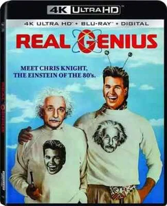 Real Genius - 4K Ultra HD + Blu-ray 2 Disc Set - Val Kilmer Gabe Jarrett SEALED - Picture 1 of 3