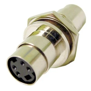 CALRAD 35-498BH - S-Video 4 pines mini adaptador de alimentación de montaje en panel DIN - 2500 - Imagen 1 de 1