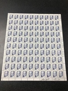 2184 Earl Warren 29C Hoja de 100 Firmada por el diseñador Chris Calle & ? - Imagen 1 de 7