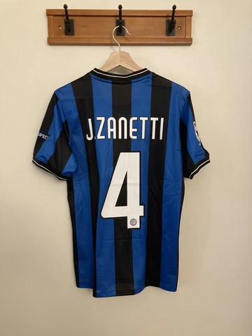 Inter Milán 2009/10 Home Jersey #4 J. Zanetti Small (Treble Season) Cover