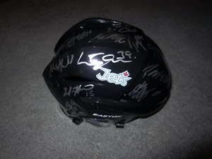 Winnipeg Jets 2017-18 Equipo Firmado Hockey Casco Con / COA Lana Byfuglien - Picture 1 of 5