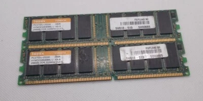 Hynix 512mb Ddr 333mhz Hymd264646d8j-j Aa-a Pc2700 U-25330 - Image 1 of 4