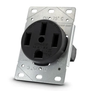 LeisureCords 14-50R 4 Prong 50 Amp RV Standard Flush Mount Receptacle Outlet - Picture 1 of 8