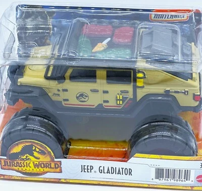 Matchbox Jurassic World Dominion Jeep Gladiator 1:24 Scale - Image 1 of 4