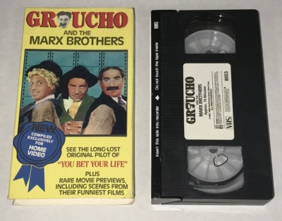 Goodtimes Video Groucho Marx Brothers You Bet Your Life VHS Pilot Previews Show - Image 1 of 3