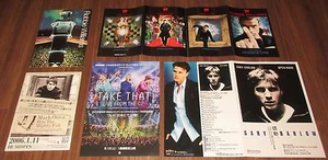 $0 ship! TAKE THAT Japan PROMO booklet & flyer x 5 set Robbie WILLIAMS G.BARLOW - Picture 1 of 2