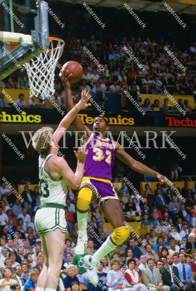 Foto RV211 Magic Johnson Lakes & Larry Bird Celtics 8x10 11x14 16x20 Foto 1 de 1