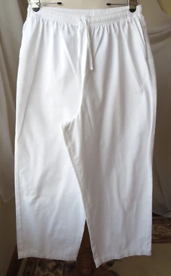 CAB CREEK БЕЛЫЕ БРЮКИ 100% ХЛОПОК РАЗМЕР 20 ВЫСОКИЙ ТЯНУТЬ НА ЭЛАСТИЧНОЙ ТАЛИИ ДВА КАРМАНА - Изображение 1 из 4