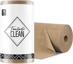 Microfiber Cleaning Cloth Roll -75 Pack, Tear Away Microfiber Towels, 12" X 12", - Picture 1 of 13