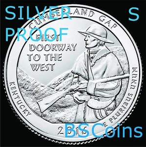 S ATB Cumberland Gap 2016, KY 90% A PRUEBA DE PLATA GEMA Qtr cameo profundo - ¡envío hoy!¡! - Imagen 1 de 2