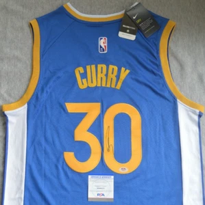 Steph Curry Autographed Signed Jersey PSA COA Golden State Warriors NBA Stephen - Picture 1 of 10