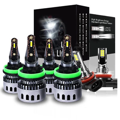 For Buick LaCrosse 2005-2013 6x LED Headlight Kit + Fog Light Bulbs Super Bright - Image 1 of 4