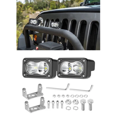 Par de cápsulas de luz LED 40W 3" montaje combinado para 94-01 Dodge RAM 1500, 94-02 2500 3500 Foto 1 de 4