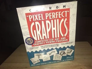 CD-ROM Pixel Perfect Graphics Computer Clip Art IBM Compatible New Software - Picture 1 of 10