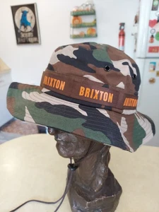 Brixton Ration II Camo Boonie Bucket Hat Size Small 100% Cotton - Picture 1 of 9