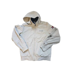 Tommy Hilfiger Jacke Herren Beige Bomber Winter Langarm Full Zip Gr. XS - Bild 1 von 10
