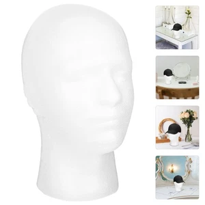 2 Pieces Model Head Dummy Travel Miss Mannequin Hat Display Male - Picture 1 of 12