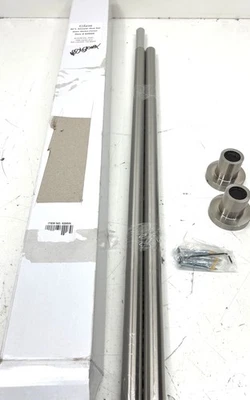 Gatco Modern Minimalist 60 in. Straight Shower Rod Satin Nickel 829SN - Image 1 of 3