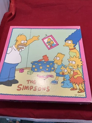 Vintage 1990 The Simpsons Jigsaw Puzzle  Bart Homer Lisa Marge JBX3 - Image 1 of 3