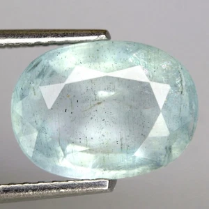 2,49Ct. Natur Edelstein Aquamarin Ozeanblau Oval Facette Brasilien Hinreißend! - Bild 1 von 7