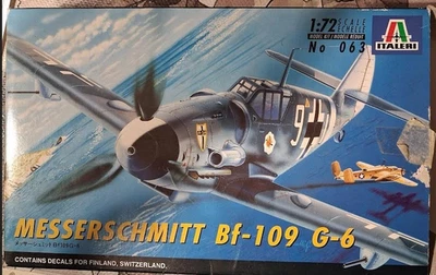 ITALERI 063 Messerschmitt Bf109G6 + Eduard SS119 scala 1/72 - Immagine 1 di 2