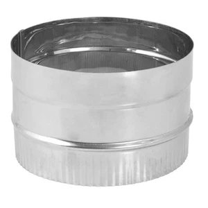6DBK-ADSS DuraBlack Stainless Steel Stove Pipe, Single Wall, 6" Inner Diameter - Picture 1 of 1