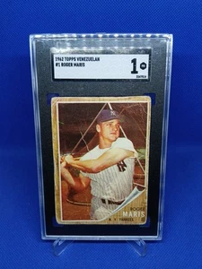 1962 Topps Venezuelan Roger Maris #1 SGC 1 - Bild 1 von 4