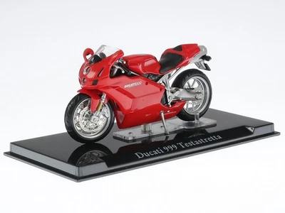 Ducati 999 Testastretta red Superbike bike model 10109 Atlas 1:24 - Image 1 of 4