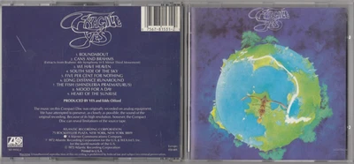 Yes - Fragile (CD, Atlantic Records) SD 19132-2 WEST GERMANY FULL SILVER PRESS - Image 1 of 4