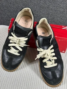 Maison Margiela Herren Schnürschuhe Sneaker Schuhe Gat Größe 41 Schwarz Leder - Bild 1 von 14