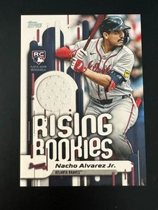 2025 Topps Update NACHO ALVAREZ JR Rising Rookies Relic RC RRR-NA BRAVES - Picture 1 of 2