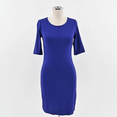 Vestido DIANE VON FURSTENBERG Talla L Raquel Jersey Tejido Tanzanita Azul Oficina DEFECTUOSO Foto 1 de 4