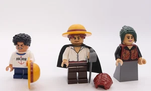 LEGO One Piece Minifiguren Bundle (op003 Luffy Young, op001 Shanks, op002 Makino - Bild 1 von 3