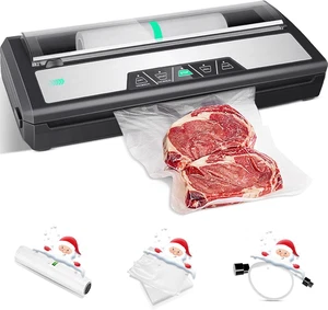 Macchina Sigillatrice Sottovuoto, 80Kpa Acciaio Inox Macchina Sigillatrice Automatica per Alimenti per F - Foto 1 di 12