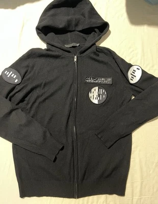 Alexander Wang Men’s Wool Cashmere Sweater Hooded Zip-up Cardigan Size Small - Image 1 of 4