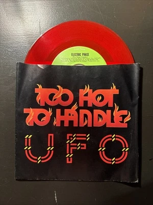 UFO  Too Hot To Handle / Electric Phase  rare RED vinyl 45 with PicSleeve 7" NM - Image 1 of 4