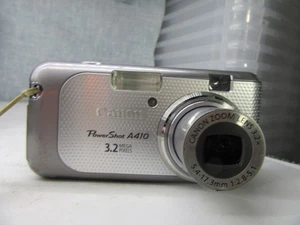 Canon PowerShot A410 3.2MP Digital Camera, Silver- Tested & Working - Picture 1 of 3